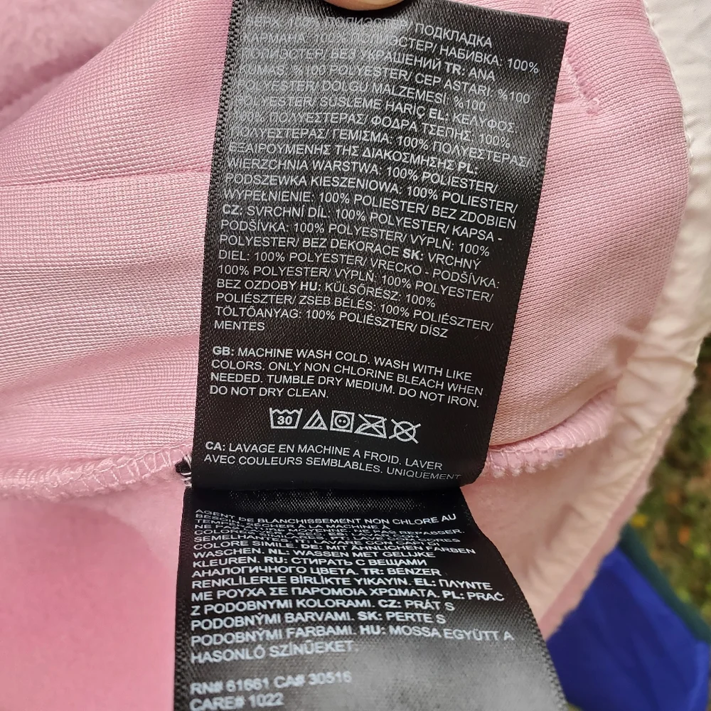 The North Face Girls Fleece Mashup Jacket Snap Light Barbie Pink 14/16 XL NWOT - Picture 9 of 12
